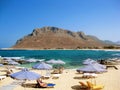 Picturesque Stavros beach at Crete Greece.